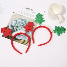 Christmas Decorations Tree Headband For Women Festival Party Year Decor Girls Hair Accessories