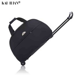 New Waterproof Luggage Bag Thick Style Rolling Suitcase Trolley Women and Men Travel Bags With Wheels Fashion '' J220708 J220708