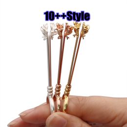 Smoking Colourful Various Styles Portable Dry Herb Tobacco Preroll Rolling Cigarette Holder Clip Folder Clamp Finger Ring Tip Fixed Bracket Innovative Design