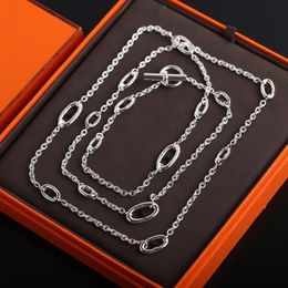 Animal nose Pendant Necklaces long sweater chain can be multi-layered with wallet bag shoulder ot buckle ins light luxury necklace with original packaging
