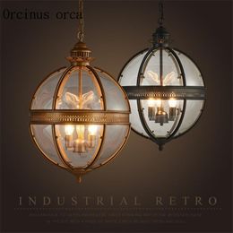Pendant Lamps American Country Retro Glass Chandeliers Cafes Clothing Stores Bars Industrial Wind Personality Creative ChandelierPendant