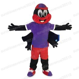 Halloween Spider Mascot Costume Cartoon theme character Carnival Unisex Adults Size Christmas Birthday Party Fancy Outfit