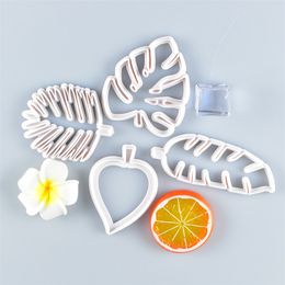 4Pcs Leaf Cookie Cutter Mold Creative Biscuit Jungle Cookie Cutter Fondant Cake Decorating Mold Diy Baking Mold Kitchen Tools 220815