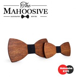 Cute Kids Boys Wood Bow Tie Children Butterfly Type Ties Girl Wooden