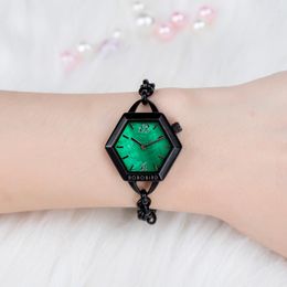 Wristwatches BIRD Wooden Women Watch Female Alloy Japanese Quartz Luxury Anniversary Gift Box Personalized DropWristwatches