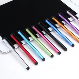 100pcs/lot Capacitive Touch Screen Stylus Pen for IPhone IPad IPod Touch Suit for Other Smart Phone Tablet Metal Stylus Pencil