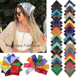 100% Cotton Fashion Paisley Design Stylish Magic Ride Anti-UV Headband Hip-hop Multifunctional Bandana Outdoor Head Scarf F473