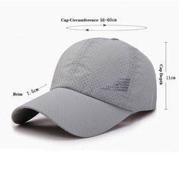 Quick-drying Hat Men Spring Summer Outdoor Sports Breathable Female Korean Version Of Simple Perforated Mesh Baseball Cap Sg1