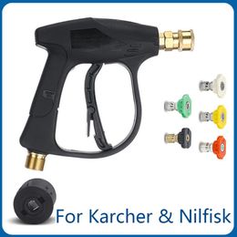 Water Gun & Snow Foam Lance For Karcher K2K3K4K5K6k7 Nilfisk High Pressure Cleaner Car Wash Tool Jet Spray Nozzle M22 14MM Hose Connector Ac