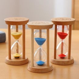 Party Favour Fashion 3 Mins Wooden Frame Sandglass Sand Glass Hourglass Time Counter Count Down Home Kitchen Timer Clock Decoration Gift SN4366