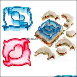 Baking Pastry Tools Bakeware Kitchen Dining Bar Home Garden 10 Shape Dinosaur Dog Butterfly Star Car Sandwich Bread Cutter Mold Cake Toas