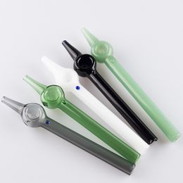 Headshop214 Y066 Smoking Pipes About 6.1 Inches Without Extra Hole No Holes Sharp Dabber Oil Rig Glass Pipe