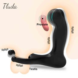 NXY Vibrators Male Prostate Massage Vibrator Anal Plug Sex Toys For Men Wireless Control Silicone Delay Ejaculation Stimulator Butt 0407