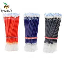 05mm 20pcsset Gel Pen Refill Office Signature Rods Red Blue Black Ink Office School Stationery Writing Supplies Handles Needle 220714