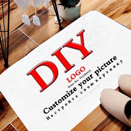DIY customize your picture carpet Home Textile Carpet Home Garden Printed nonslip decorative door mats thermal transfer 220616