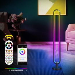 Floor Lamps Home Decorations LED Light Rgb U-shaped Lamp For Living Room Bedroom Modern Atmosphere Night Smart APP Remote Control