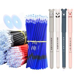 Gel Pens 25 Pcs/set Kawaii Erasable Stationery Pen 0.5mm Washable Handle School Writing Ink Eraser Office Supplies