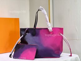 M20511 M59859 Taschen Gradient Rainbow Render Einkaufstasche Mode Abendpaket Clutch Handtasche Luxus Designer Taschen Tote