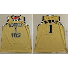 Nikivip custom made #1 Iman SHUMPERT TECH college man women youth basketball jerseys size S-5XL any name number
