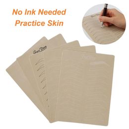 skin ink Canada - 5pcs Tattoo Practice Skin No Ink Needed Microblading Accessories Permanent Makeup 3D Eyebrow Artificial Skin for Body Art Beginner230Q