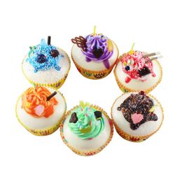 Party Supplies Realistic Artificial Fake Cake Cupcake Decorative Lovely Lifelike Cupcakes Photography Props Crafts Home Decoration 20220607 D3