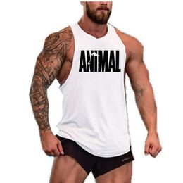 Series Brand Fitness Stringer Vest Men s Sportswear Tank Bodybuilding Man Gym Clothing Sleeveless Shirt Muscle Undershirt Tops 220708