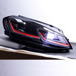 Car Led Headlight Daytime Running Lights For VW Golf 7 Front Lamp Fog High Beam Turn Signal Streamer Dynamic Assembly