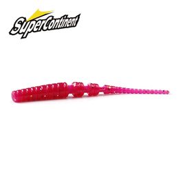 Supercontinent Fishing Soft Worm Lures Ice Fishing Bait Soft Polaris Sinking Lure Pesca Fishing Tackle 220726