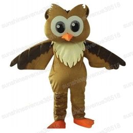 Halloween Brown Owl Mascot Costume Cartoon theme character Carnival Unisex Adults Size Christmas Birthday Party Fancy Outfit