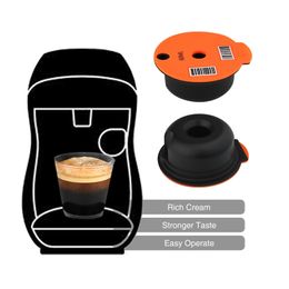 Arrival DIY Taste Refillable Coffee Capsules Compatible With B 0sch Machine Tassim 0 Reusable Pod Crema Maker Eco Friendly 210309