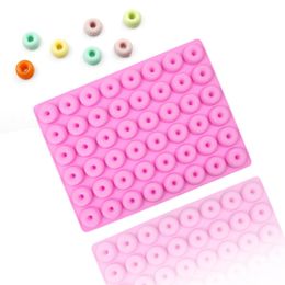 doughnut mold UK - Silicone Ice Moulds 48 Cells Mini doughnuts Cube Tray Baking Mold Chocolate biscuit DIY Homemade Mould Cake Maker tools