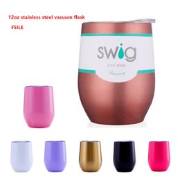 Swig Egg Beer Cup 12oz Swig Wine Cup Stainless Steel Vacuum Coffee Tumbler Swi Mug Termos Swig Tumbler Thermos Garrafa Termica