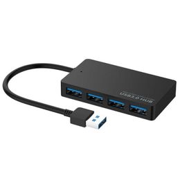 Hubs USB 4-port 3.0 Hub Splitter Adapter For Laptop Super High-speed Data Transmission Compatible With 1.1 2.0USB