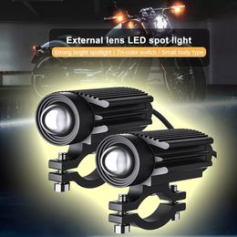 LED Motorcycle Headlight Auxiliary Light DC12-85V Off Road Spotlight High/Low Beam Fog Light For Motorbike Explorer Spotlight Car