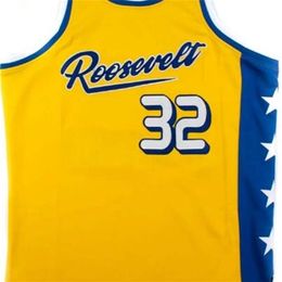 Nikivip MEN WOMEN KIDS YOUNTH custom XXS-6XL Julius Erving Yellow Colour 32 Alternate High School Basketball Jersey