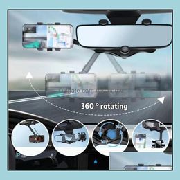 Other Home Garden New Car Mobile Phone Bracket Rearview Mirror Driving Recorder Navigation Brackets Mtifunc Dhmj2