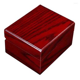 Watch Boxes & Cases Box Single Slot Luxury Case Display Solid Wooden Men Women Travel Business ShowcaseWatch Hele22