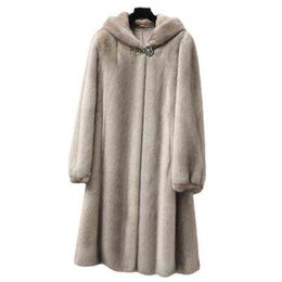 Women real mink coats female mink fur coat genuine long fur coat ladies winter clothes oversize 6xl 5xl 7xl natura fur coats T220812