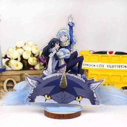 That Time I Got Reincarnated As A Slime Acrylic Stand Model Rimuru Tempest Anime Figure Plate Desk Decor Standing Sign Fans Gift AA220318