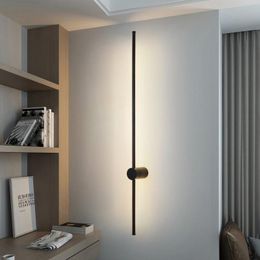Wall Lamp 350° Rotation LED For Bedroom Living Room Indoor Long Strip Lights Sconce Home Corridor Porch AisleWall