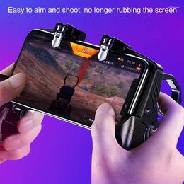 Game Controllers & Joysticks 4 Finger Linkage Handle Fast Shooting Controller Joystick K21 Triggers For Pubg Mobile 2 Trigger Phil22