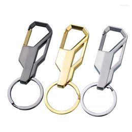 Keychains 3 Color Key Chain Ring Silver Metal Inlay Keychain For Classic Men Car Romantic Gift Man Women Miri22