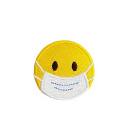 Cartoon Mask Face Embroidery Patches Sewing Notions Iron On For Clothing Shirts DIY Hats Bags Custom Patch
