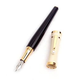 Promotion Pen Greta Garbo M Ballpoint Roller Ball Fountain Pens Luxury Office School Stationery Classic With Pearl On The Clip