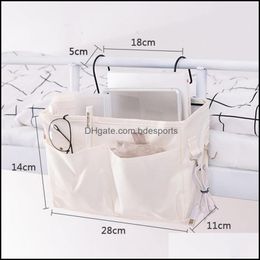 Storage Bags Home Organization Housekee Garden Hanging Bed Pocket Organizer Dormitory Phone Book Magazine Bag Holder Drop Delivery 2021 Xo