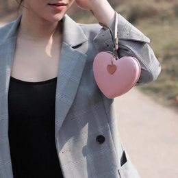 Wallets 2022 Ladies Coin Purse Pink Girl Heart-shaped Clutch Bag Cute Women