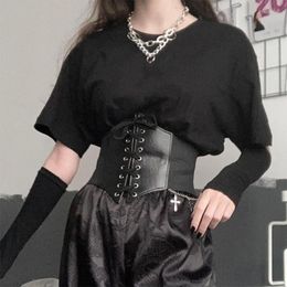 Belts High Waist Corset For Women Lace Up Goth Bustier Top Body Shapewear Female Push Clips DressesBelts Emel22