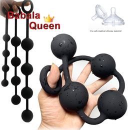 Anal Plug Buttplug Silicone Dildo Balls sexy Toys for Adults Erotic Bdsm Toy Beads long But Beauty Items