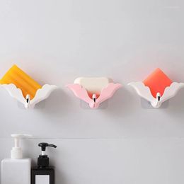 Soap Dishes Flamingo Shape Box Wall-mounted Holder Dish Storage Plate Tray Drain Case Bathroom Supplies Household AccessoriesSoap