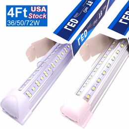 4Ft 4' Cooler Door Led Shop Lights, 48 Inch 48'' Integrated T8 Tube Light ,36W 3600lm 50W 5000lm 72W 7200 Lumens , Ceiling and Utility Strip Bar Bulbs Lamp OEMLED